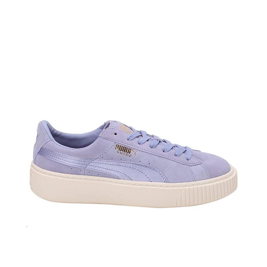 Puma Suede Platform Mono Satin - Sweet Lavender Men Sneakers Purple Whisper-White 365828-01