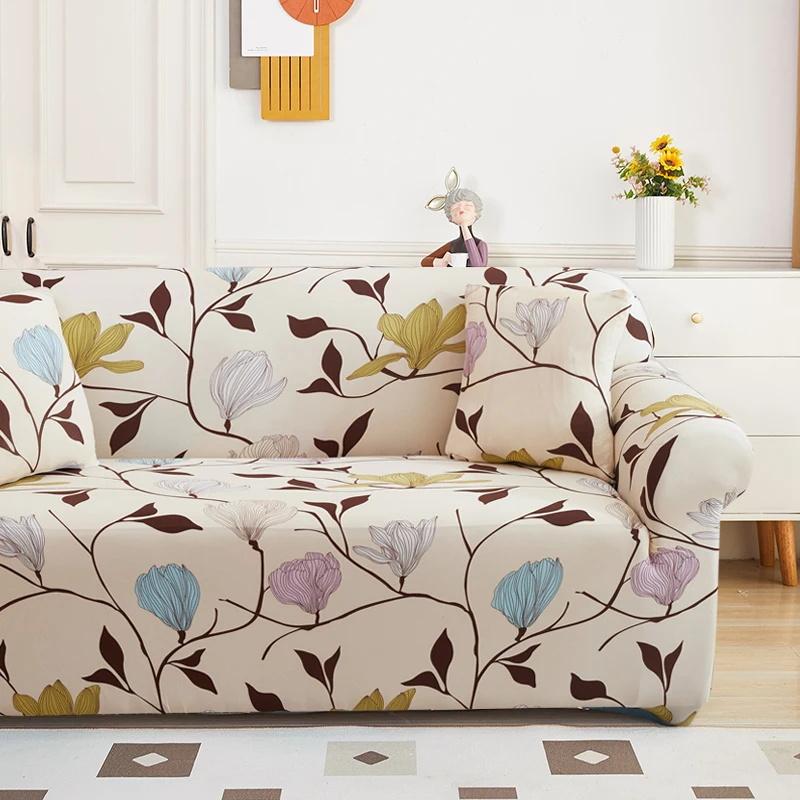 Stretch Couch Cover Non-Slip Sofa Covers For Living Room Sectional Sofa Slipcovers Furniture Protector For Kids Pets Washable