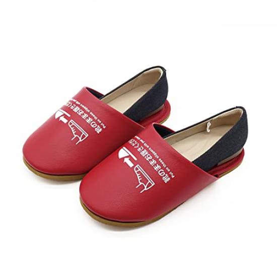 

Okamura Антибактериальные тапочки, которые можно надевать поверх обуви, Женские, Красные,