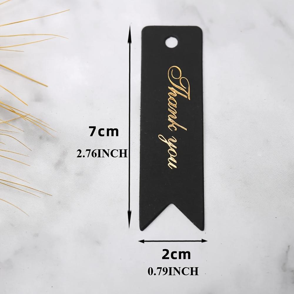Thank You Tags Personalized Dovetail Hanging Gift Tags for Arts & Crafts DIY Crafts And Festive Gift Wrapping Bronzed Paper Tags