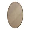 Bathroom Mirror Iron Art Oval Retro Mirror, Effect Wall Hanging Restroom Suitable for Bathroom, Bedroom, Living Room (Golden)