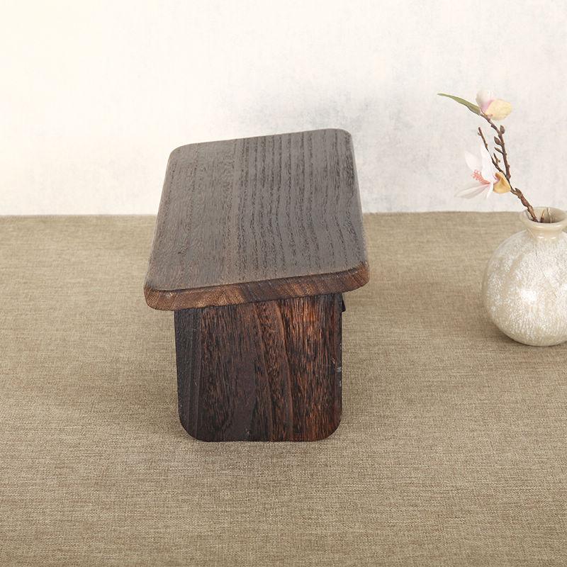 Solid Wood Zen Meditation Stool, Foldable Sitting Bench, Tea Room Kneeling Low Stool, Multi-Functional Home Meditation Chair