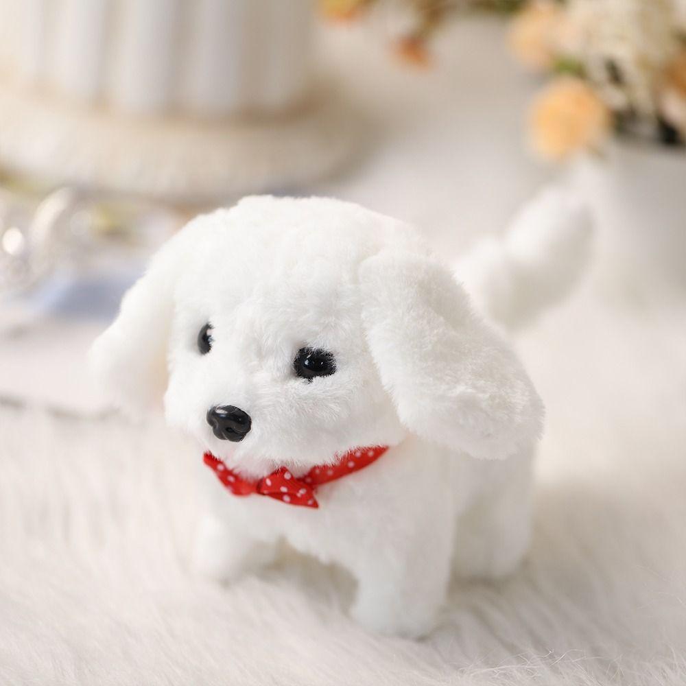 Walking Simulated Puppy Plush Walking Dog Toy Fashion Puppy Plush Toy  Chilren