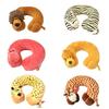 Cartoon Animal U Shaped Neck Pillow For Travel Sleep Rest With Pp Cotton Filling