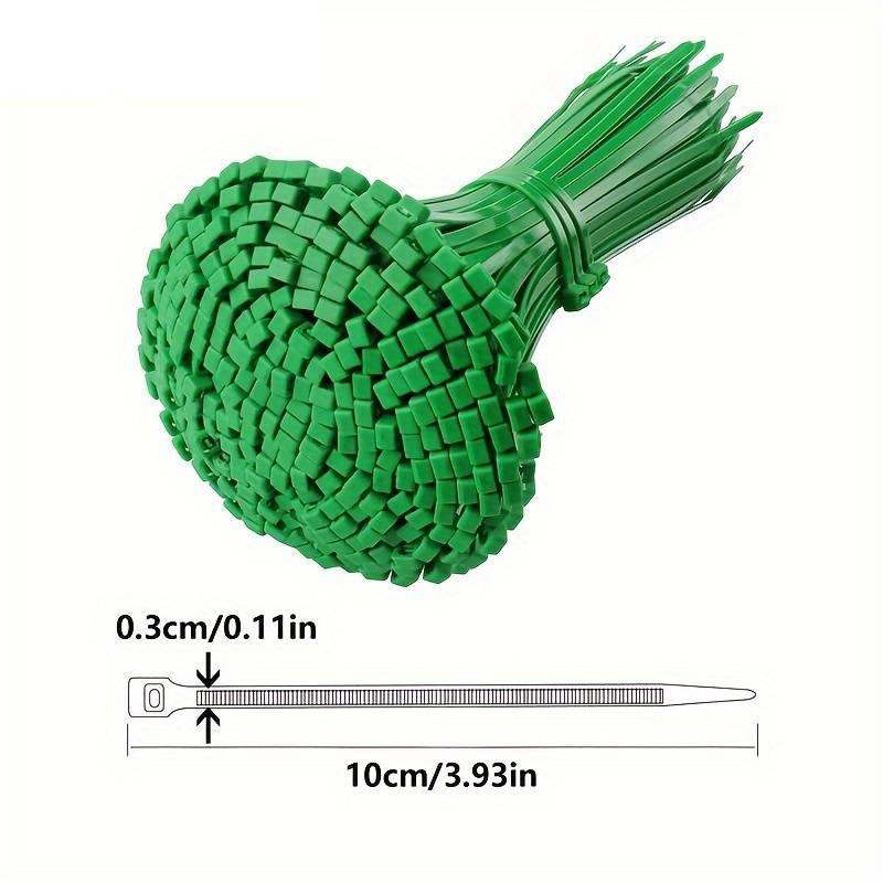 Self-locking Nylon Green Cable Ties 3 X 100mm Plastic Cable Ties Wrap and Bind and Seal Cable Tools