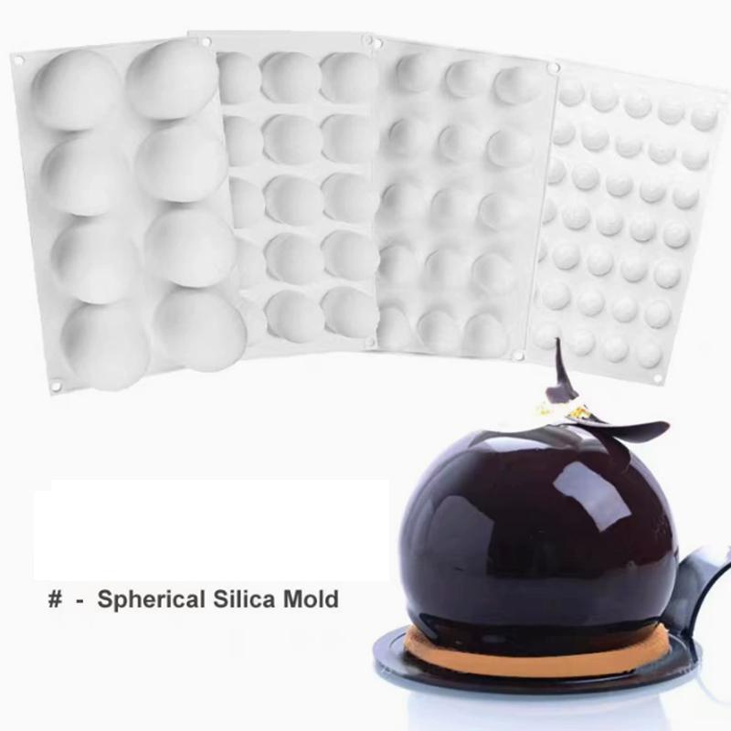 Ronde Bal Vorm Taart Snoep Vorm Hart Mousse Vorm Taart Chocolade Decoratie Siliconen Vorm Keuken Dessert Mousse Vorm