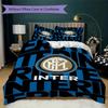 Inter Milan Patronen Beddengoed Dekbed Set Dekbedhoes Kussensloop Huisdecoratie Verjaardagscadeau (1 dekbedovertrek + 2 kussenslopen (zonder vulling))60