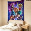 Dragon Ball Super Wall Tapestry Aesthetic Wall Hanging Printed Fabric Blanket Decorative Tapestries For Bedroom Living Room Home Decor