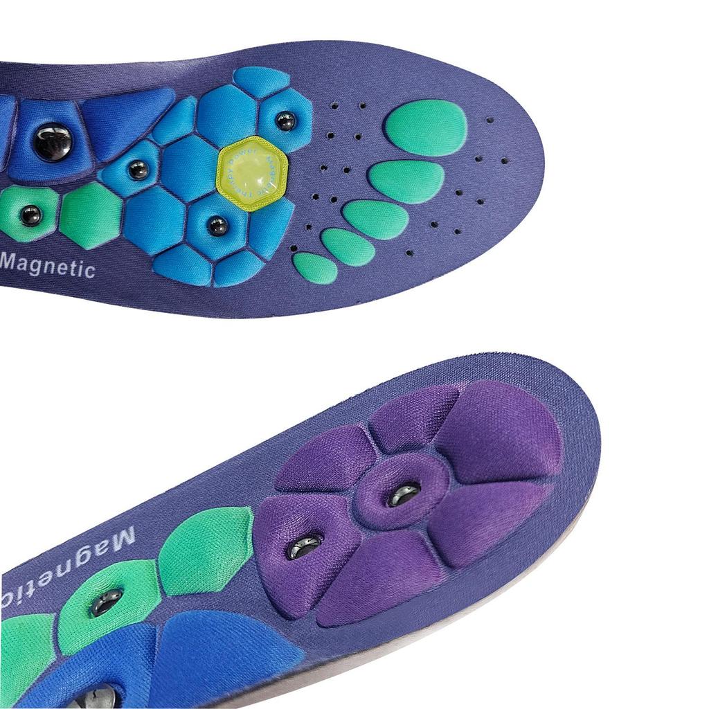 Magnetic Therapy Massage Insoles, Cut-to-Fit, Sweat-Absorbent, Breathable, Unisex