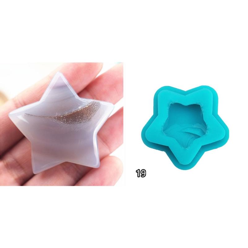 Handmade Natural Crystal Quartz Rock Cluster Geode Druzy Stone Epoxy Resin Mold Pendant Mold Resin Jewelry Making Tools