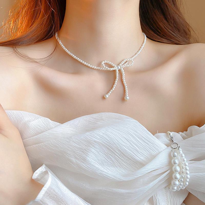 Collana con Perline per Clavicola Resort Bohemien - Accessorio di Moda di Lusso Leggero di Alta Gamma