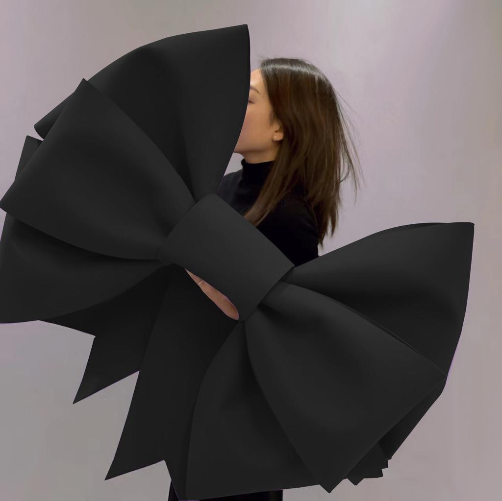 75/100CM Giant Bow EVA Big Bowknot Sponge Paper DIY Handmade Material Package for Wedding Arch Bridal Party  Christmas DecorProp