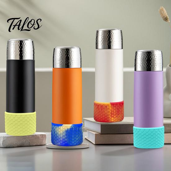 Portable Bottle Sleeve for Commute Silicone Cup Boot, Fish Scale Pattern Decor, Soft Elastic Water Protector Protective Sleeve, Anti-Slip Bottom Cover