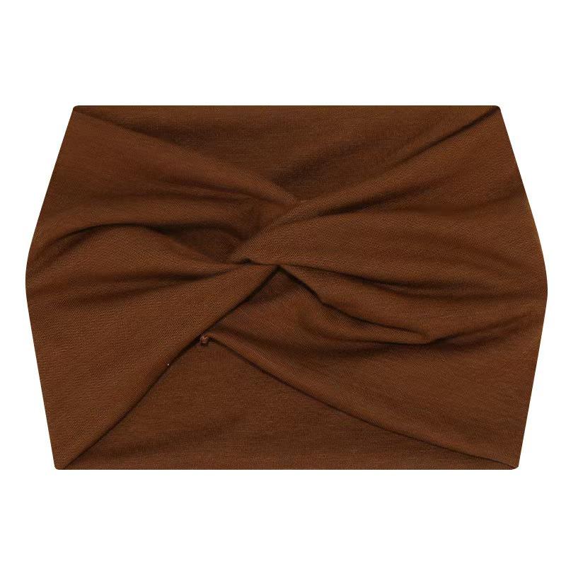 African Extra Wide Elastic Wrap Headband for Yoga and Sports