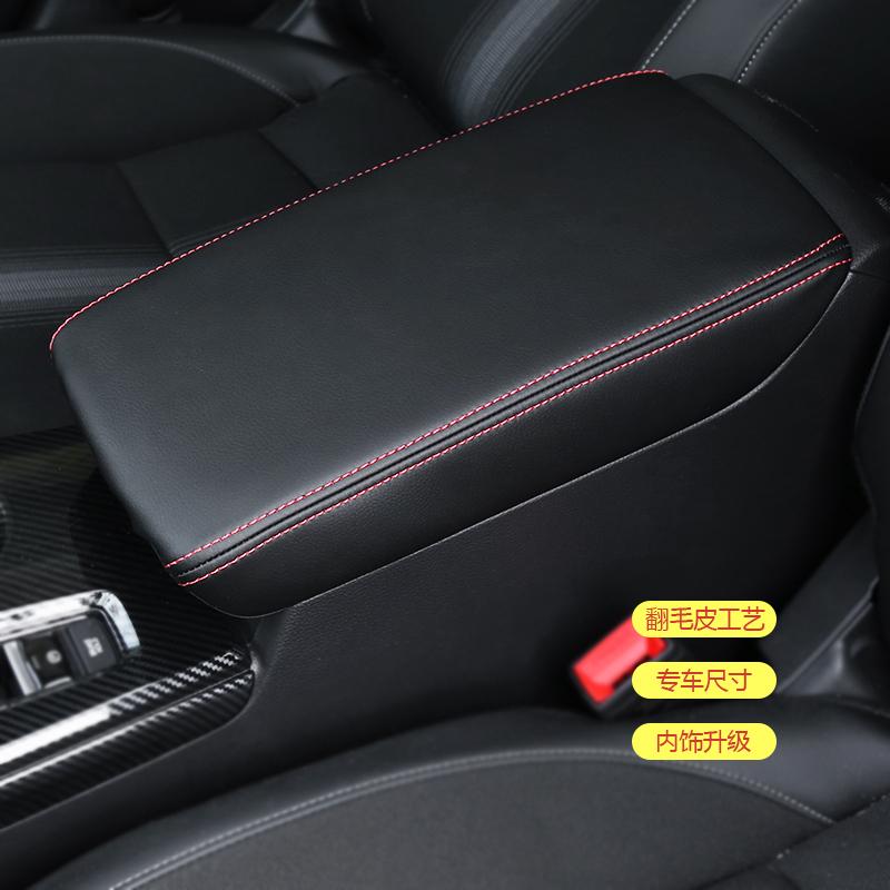 For Honda Civic 11th Gen Civic Car Armrest Mat Center Storage Box Pad Protector Leather Cover Decoration Accessories