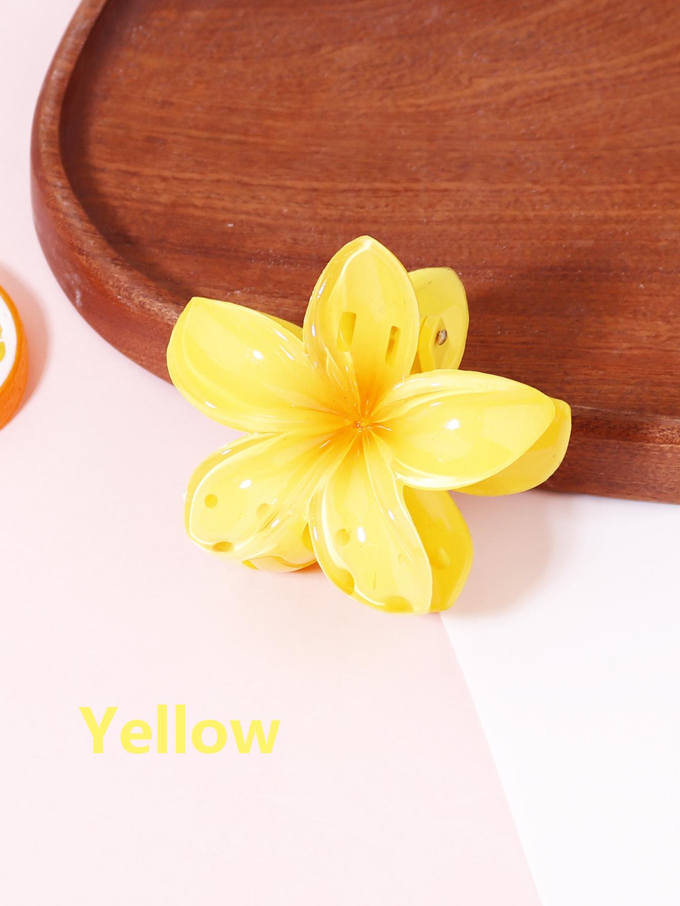 

1pc Korean flower shaped women s fashionable flower clip, sweet girl s ponytail hair clip accessories Special for real hair wigs