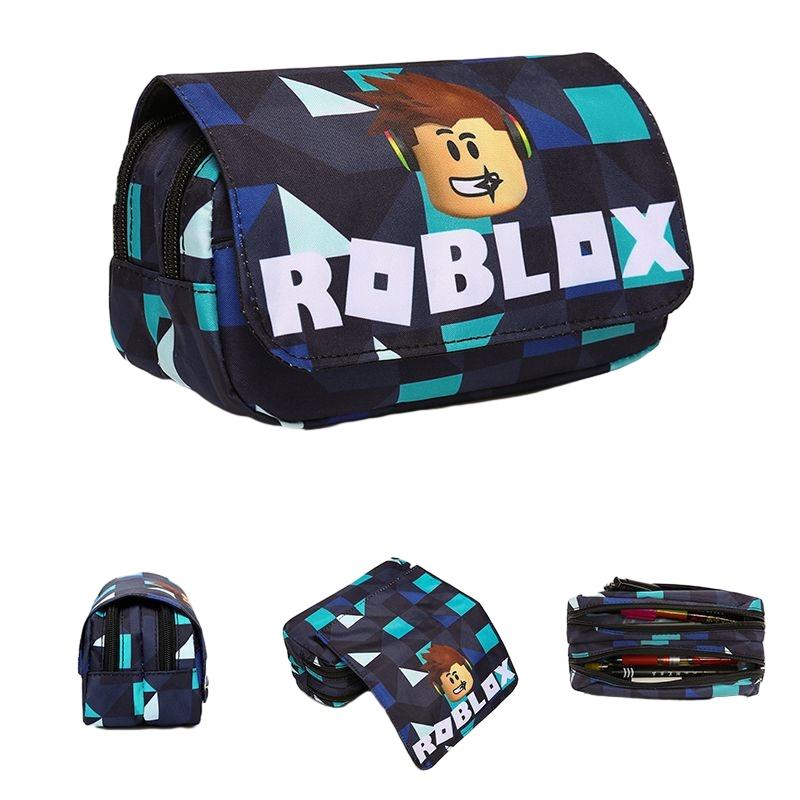 3d New Virtual World Roblox Dual-layer Pencil Case For Elementary And Middle School Students