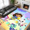 Anti‑Slip Crystal Velvet Floor Rug, Gabby's Dollhouse Design Carpet for Indoor Living Bedroom Home Decoration