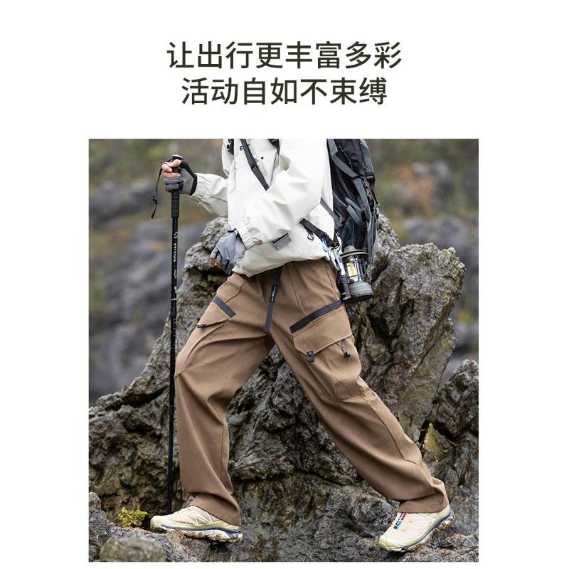 Mens Loose Straight Multi Pocket Casual Outdoor Work Cargo Pants