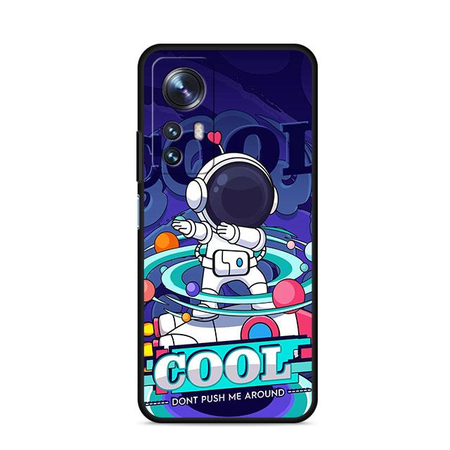 Hülle für Xiaomi Mi 11 Lite 5G NE 11T Pro 10T 9T 12 12T 12S 12X 11X 11i Note 10 9 Silikon TPU Handyhülle Cartoon Cooler Astronaut