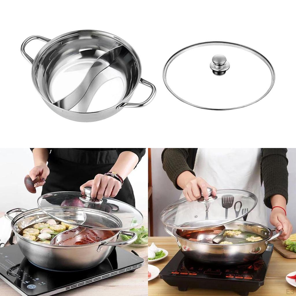 Mandarin Duck Pot Divided Pan Soup Cookware Kitchen Supplies, Shabu Divider