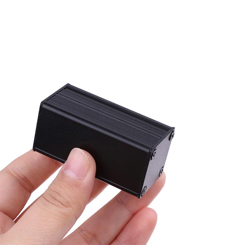 Černé hliníkové pouzdro Diy Extruded Electronic Project Box 50X25X25mm