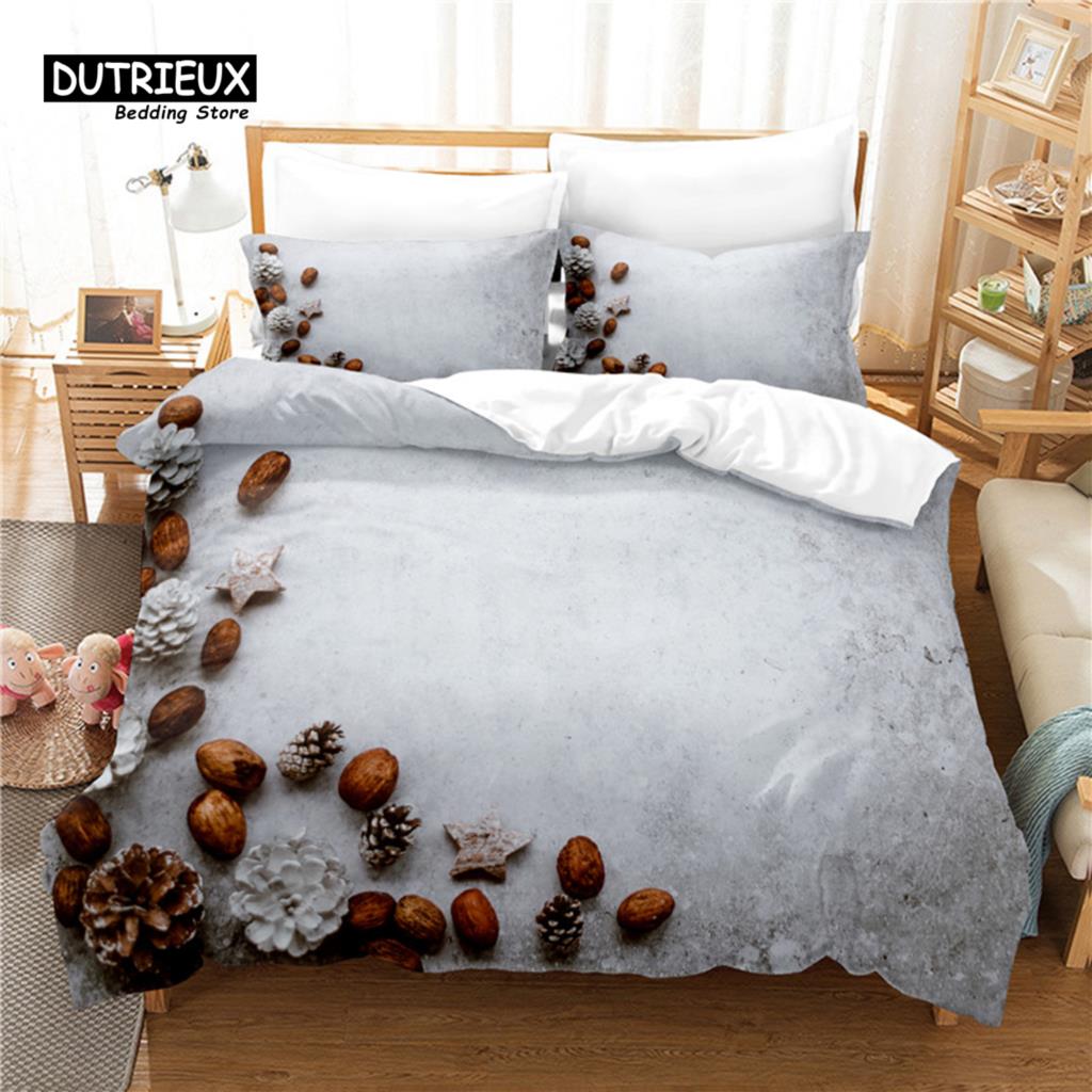 

Рождественский подарок Комплект постельного белья, 3 предмета Комплект пододеяльника, Мягкий Удобный Дышащий Пододеяльник, Для Декора Спальни Гостевой Комнаты EU single(135x200cm)