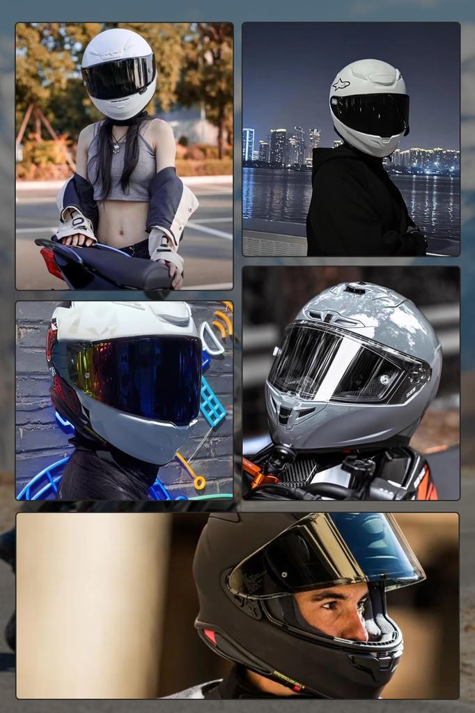 DODOGOD Shield Helmet UV Absorption Lens Compatible with Z8 X15 RF1400 NXR2 Helmet Visor CWR-F2 Anti-Fog Z-8 X-15 (Gold Color)