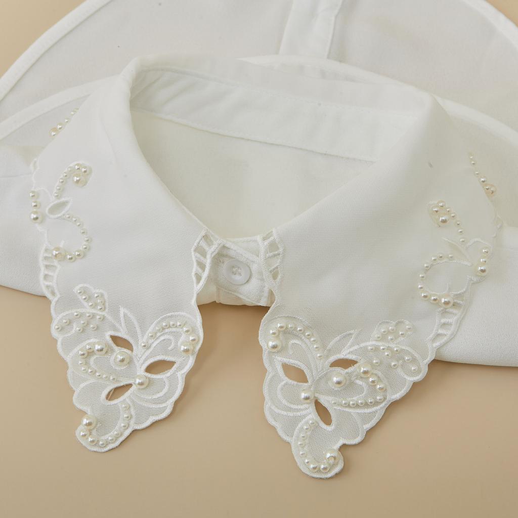 Women's Fake Collar Detachable Blouse Tops False Collar for Sweater Bottoming Fashion Blouse Half Shirt False Collar