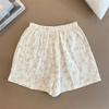 Summer Round Neck Short Sleeve Pajama Set for Women & Girls – Cute & Loose Fit