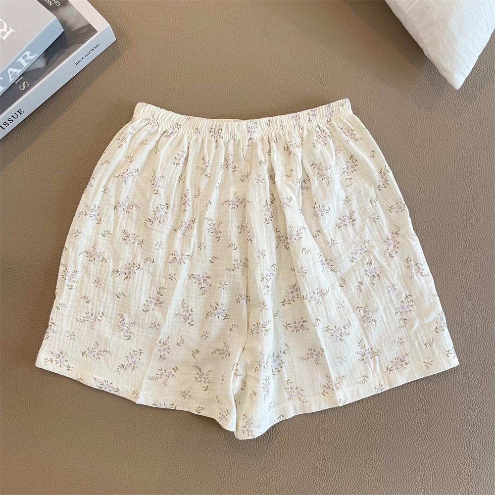 Summer Round Neck Short Sleeve Pajama Set for Women & Girls – Cute & Loose Fit