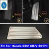 For Honda CRV CR-V 2017 -  Silver Car Left Foot Rest Pedal Panel Decor Cover Trim Kit Interior Stainless Steel Accessories