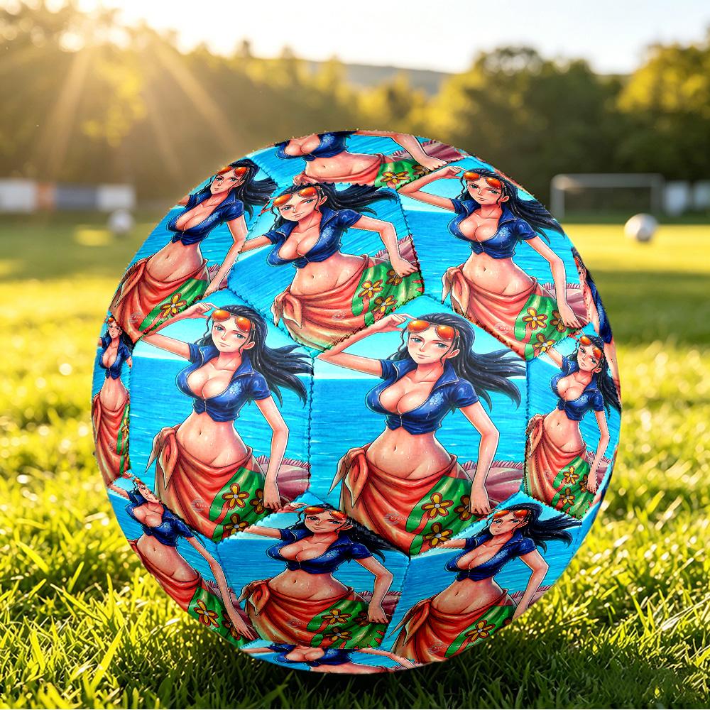 One Piece Size 5 Soccer Ball, Durable Standard Football For Training Match Outdoor Sports