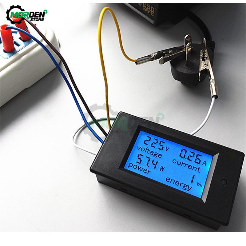 AC 81-161V 11A Digital Voltmeter Ammeter Power Energy Tester 111V 111V Current Voltage Meter Power Wattmeter with Shunt
