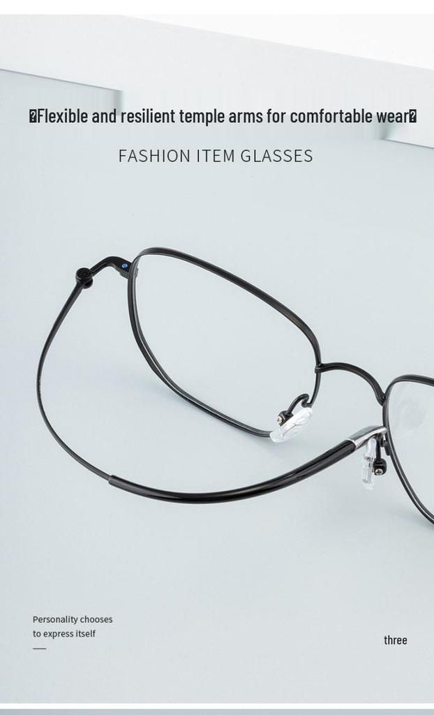 2026 Ultra-Light Pure Titanium Unisex Eyeglasses Frame, Slim Square Design, Compatible with Myopia Lenses