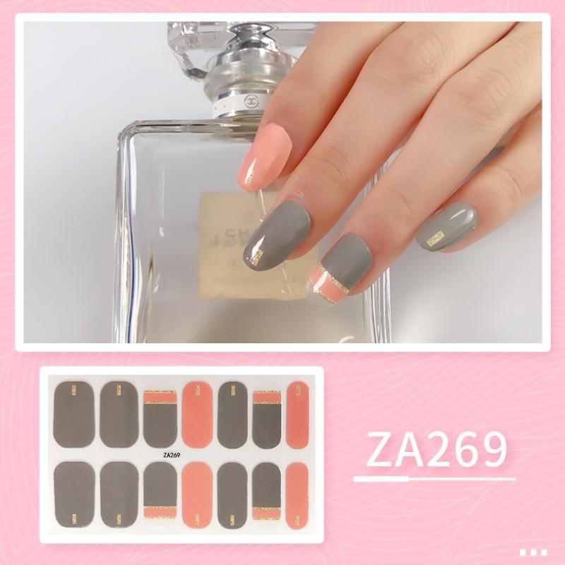 Leopard Print Small Fresh Waterproof Long-lasting 3D Nail Sticker Patch Removable Wear Nail Sticker Full Stick