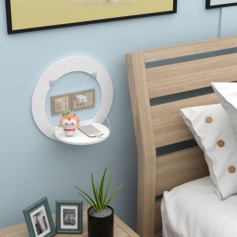 1pc Multifunction Punch-free Home Wall Mounted Shelf,Plants&Photos Hanging Storage Rack for Home Display,  Bedside&Bathroom Hanging Storage Shelf.