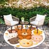 Animal Stickers Pattern Round rug,Carpet Rug for Living Room Bedroom Playroom ,Non-slip Floor Mat,Holiday Gifts and Birthday Gifts.