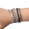 Stainless Steel Zircon Unisex Bracelet - European & American Style