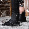 Mode 2024 Herrenstiefel Plüschschuhe Reißverschlussstiefel Winter Warm Baumwolle Schneestiefel für Herren Gummisohle Stiefel Outdoor Rutschfest Wanderschuhe