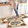 1Pcs Farmhouse  Print Waterproof Non-Slip Thick Cushioned Kitchen Mat Heavy Duty Comfort Standing Mat for Kitchen Bathroom