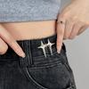 Temperament Four Pointed Star Waist Tightening Tool Adjustable Waist Buckle Able Jeans Fixed Waist Buckle
