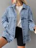 Europäische/Amerikanische Mode Damen Lockere Jeansjacke - Vielseitig für Frühling/Herbst