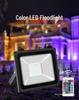 RGB-W Waterproof Outdoor LED Floodlight with Automatic Seven-Color Flashing for Park Landscapes