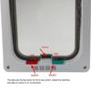 Cat and Dog Flag Door , 4 Way Locking Cat Flap Door for Interior Exterior Doors, Weatherproof Pet Doors for Cats & Doggie , Suitable for Window & Wall
