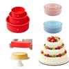 Moule à Gâteau en Silicone Multi-Tailles - Moule Rond de Qualité Alimentaire pour Utilisation DIY en Cuisine