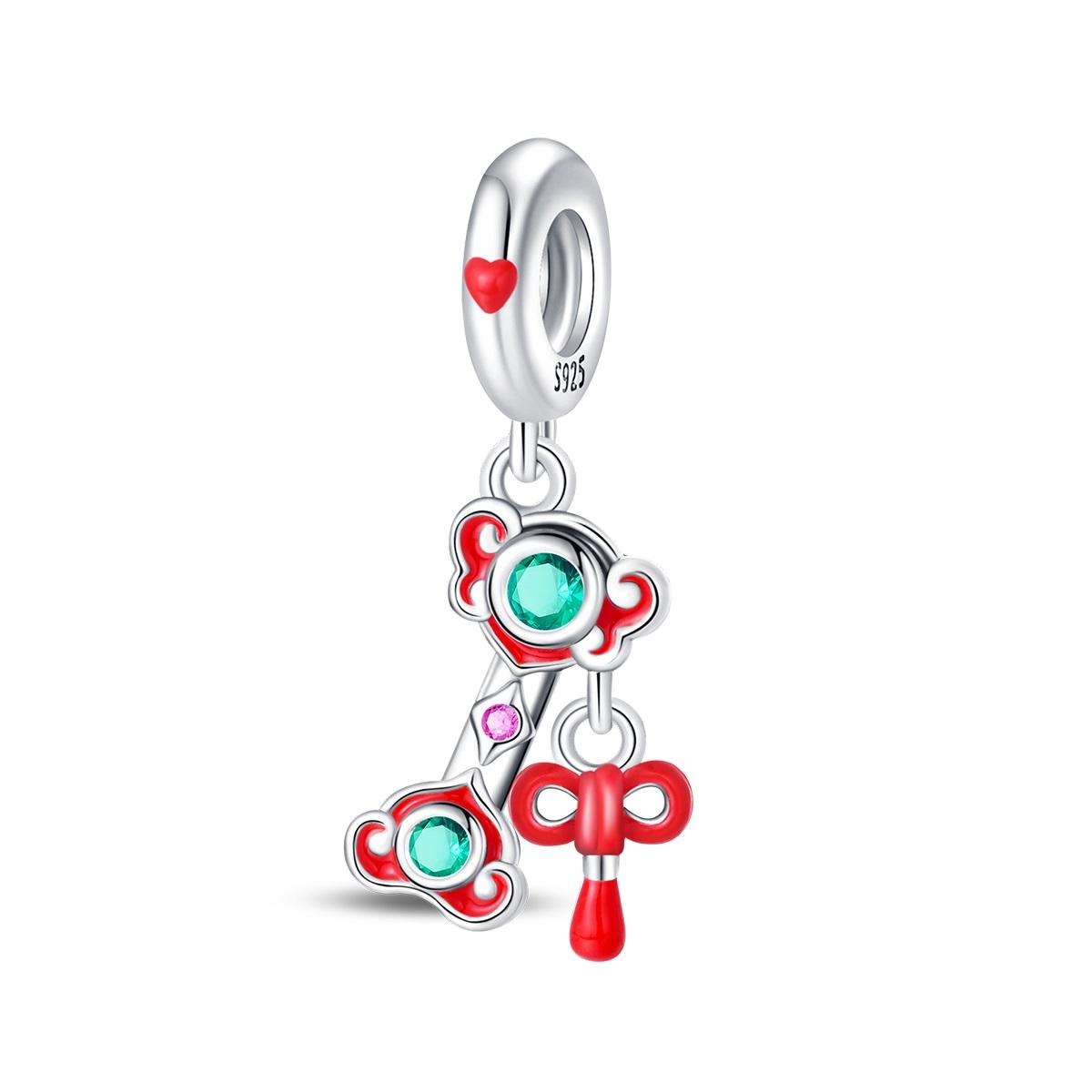 Jade Ruyi Charm Bead Components   Copper Metal Authentic Original Bead Components Compatible With Authentic Original  Charm Bead Components Bracelet