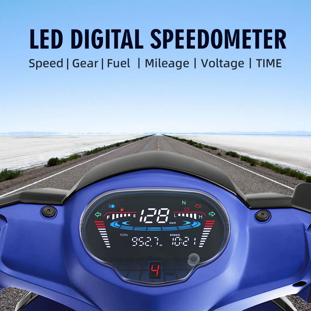 Energy Efficient Precise Motorcycle LCD Digital Instrument Odometer with Night Illumination For Sight 115/Crypton Fi 114