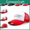 Atmungsaktive Baseballkappe aus Mesh für den Sommer mit auffälligem Make America Great Again-Design