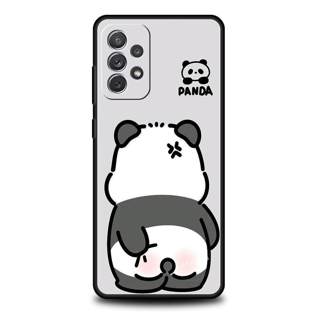 Custodia per Telefono Panda Cartone Animato Per Samsung Galaxy A15 A13 A51 A71 A41 A31 A21S A03S A05 A35 A32 A55 A23 A25 A33 A53 A73 5G Cover